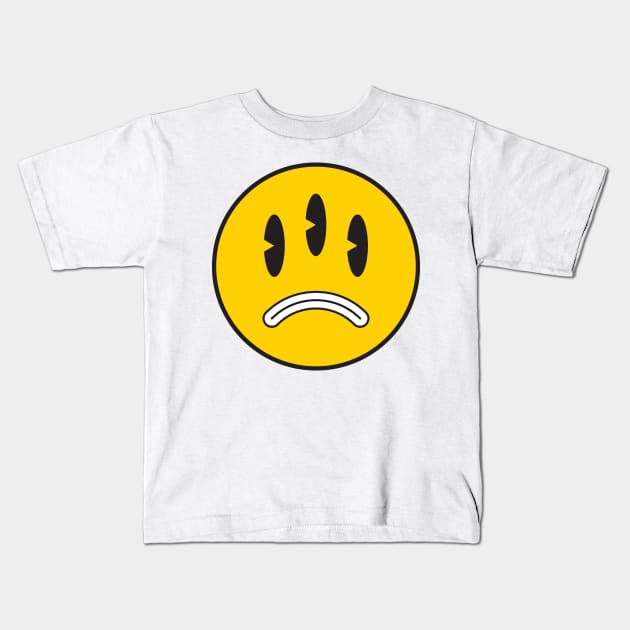 Sad alien face Kids T-Shirt by acidmit